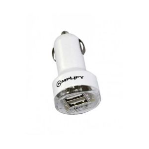 Chargeur USB AMPLIFY /Blanc /JOY RIDER /Pour voiture /3.1A