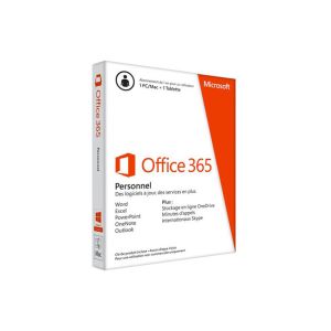 Logiciel MICROSOFT /Office 365 Personnel /1an /Pour :PC - Mac - tablette             