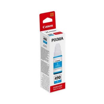 Bouteille d'encre CANON G-Series GI-490 /Inkjet Cartridge /Cyan /Pixma G1400 - 2400 - 3400 /70 ml