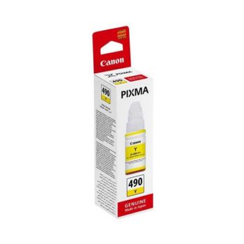 Bouteille d'encre CANON G-Series /Inkjet Cartridge /GI-490 /Jaune /70 ml /Pixma G1400 - G2400 - G3400