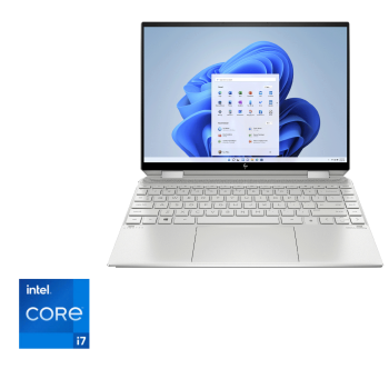 PC Portable HP Spectre x360 14 /14-ea1004nk /Processeur Intel® Core™ i7-1195G7 /jusqu’à 5,0 GHz /8 Go /512 Go SSD /Silver /13.5" /Intel® Iris® Xᵉ /Windows 11 Famille