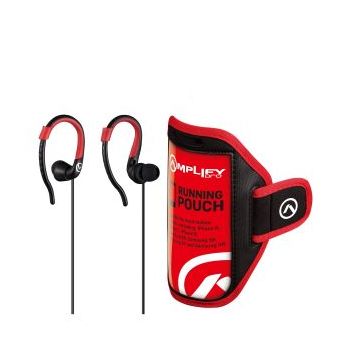 Écouteurs AMPLIFY Sport Rapide Serie /Noir - Rouge /Avec Microphone - Pochette 