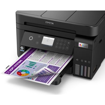 Imprimante EPSON EcoTank Couleur L6270 /Jet d'encre /Multifonction /Impression - Copie - Numérisation /33 ppm - 20 ppm Couleur /4800 x 1200 DPI (ppp) /USB - Ethernet - WiFi - WiFi Direct /A4