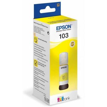 Bouteille d'encre EPSON EcoTank d'origine 103 /Jaune /L3110 - 3111 - 3150