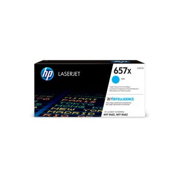Cartouche de Toner HP 657X LaserJet grande capacité authentique /Cyan /23000 pages /Imprimante multifonction HP Color LaserJet Enterprise Flow M681z - M682z - Imprimante multifonction HP Color LaserJet Enterprise M681dh - M681f  