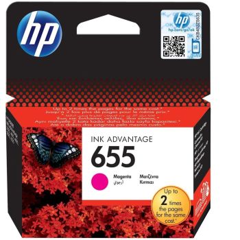 Cartouche HP 655 Original Ink Advantage Cartridge /Magenta /600 Pages