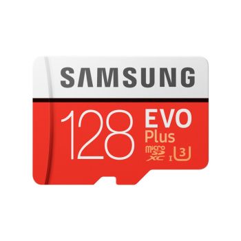 Carte MicroSD SAMSUNG + Adaptateur - 128 Go 