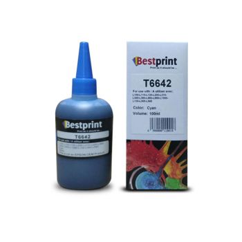 Bouteille d'encre BESTPRINT Serie L /Cyan /100 ml /C13T66424A 