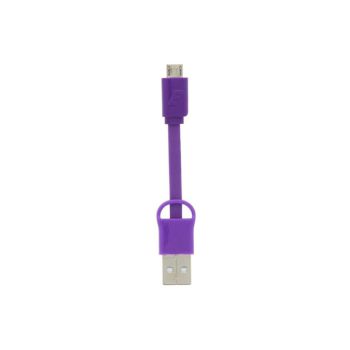 Cable ENERGIZER /Violet /Pocket Data Micro USB /USB 2.0 - Micro USB /8cm