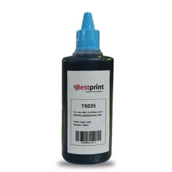 Bouteille d'encre BESTPRINT LIGHT Serie L Photo T6735 /Cyan /70ml + 30ml Gratuit