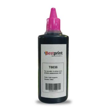 Bouteille d'encre BESTPRINT LIGHT Serie L Photo T6736 /Magenta /70ml + 30ml Gratuit