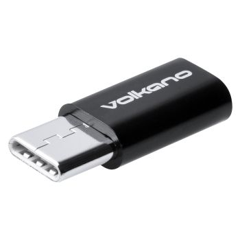 Adaptateur VOLKANO Micro Adapt series /Type C - Micro USB /Noir