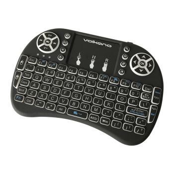 Télécommande VOLKANO Smart TV /Noir /Clavier et Trackpad 