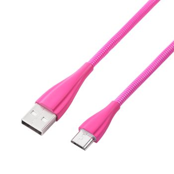 Câble VOLKANO Fashion Series /Rose /Micro USB - USB /1.8 m