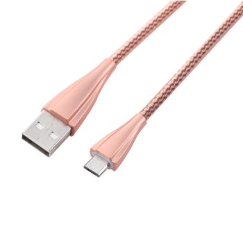 Câble VOLCANO Fashion Series /Gold /Micro USB - USB /1.8 m 
