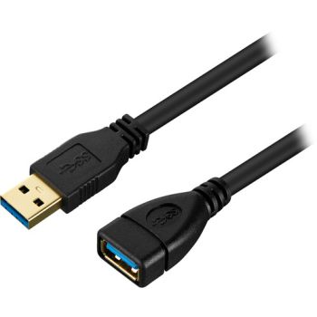 Cable Volkano Data Series /Noir /USB 3.0 /1.8 M /USB Type-A Male - Female