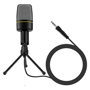 Microphone VOLKANO Série Stream /3.5mm jack /50Hz-16000Hz