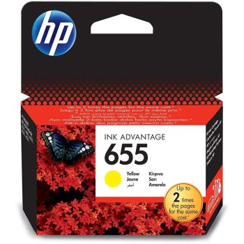 Cartouche HP 655 Original Ink Advantage Cartridge /Jaune /600 Pages