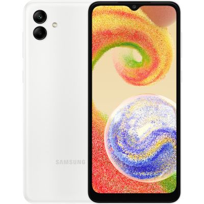 SAMSUNG Galaxy A04 /Blanc /6.5" /PLS LCD /Octa-Core /4 Go /64 Go /5 Mpx - 50 + 2 Mpx /5000 mAh /Android