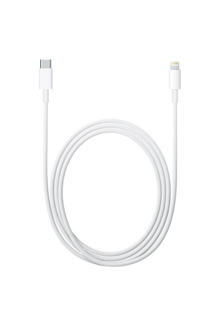Cable APPLE /Lightning - USB-C /Blanc /2m /Pour : iPad - iPhone -iPod                           